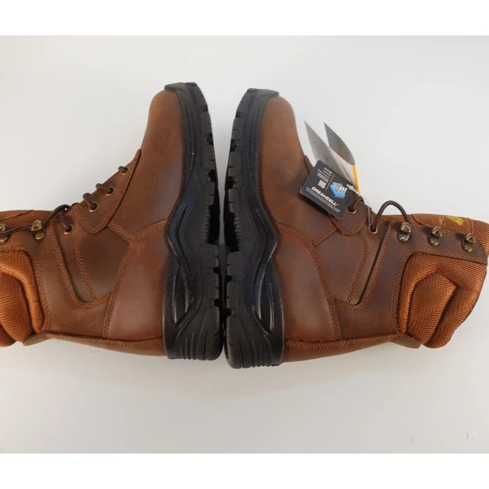 Herman Survivors Jason III Mens Steel Toe Work Boots Brown Leather Size 7.5W New